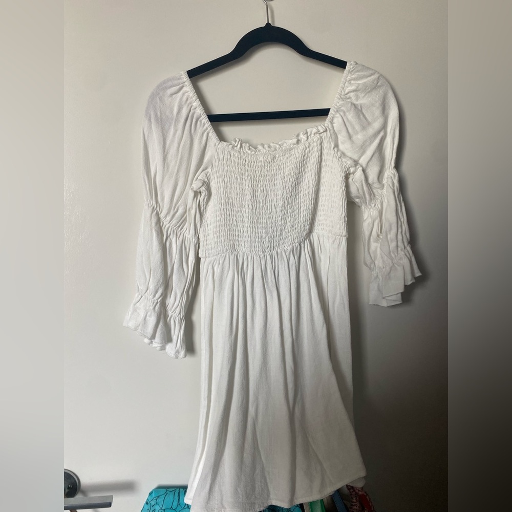 NWT White Linen Nasty Gal Dress